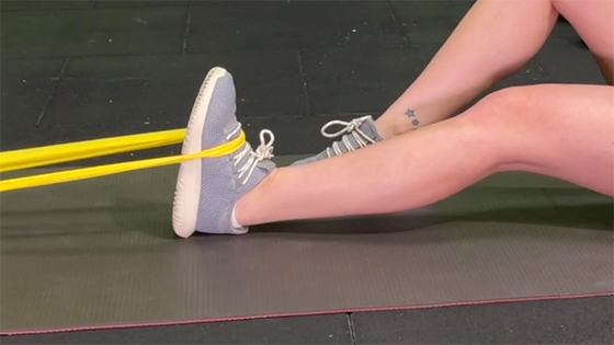 extensor tendonitis exercises - dorsiflextion against resistance.